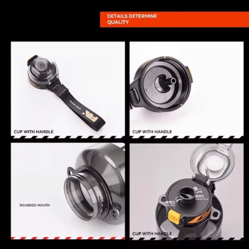 Large Capacity Sports Water Bottle Leakproof Plastic Drinking Bottle For Gym Cycling And Outdoor Tr 10