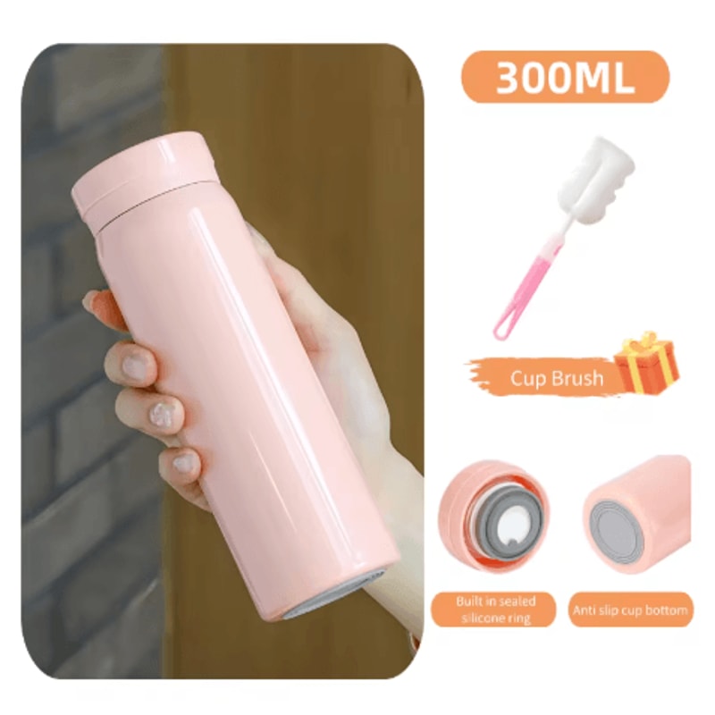 Stainless Steel Mini Thermal Water Bottle Compact Vacuum Insulated Coffee Thermos 200ml To 300ml 5