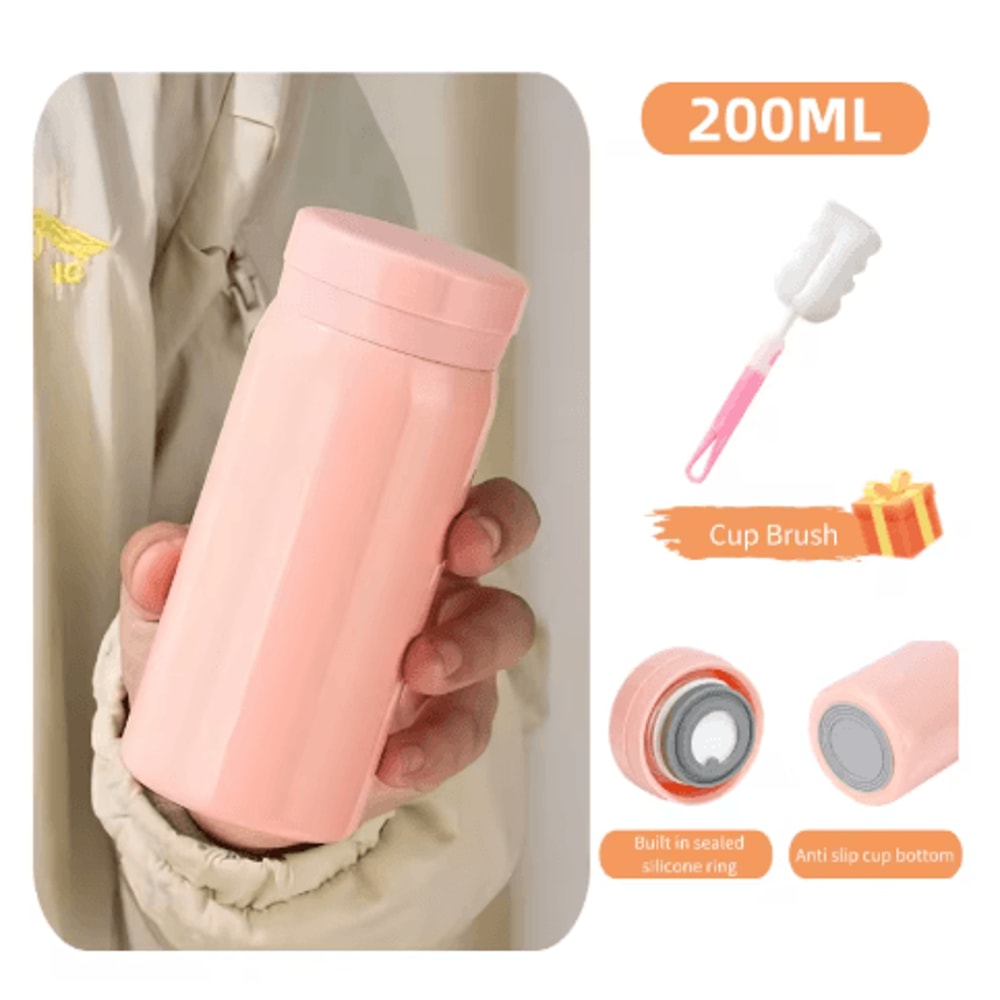 Stainless Steel Mini Thermal Water Bottle Compact Vacuum Insulated Coffee Thermos 200ml To 300ml 6
