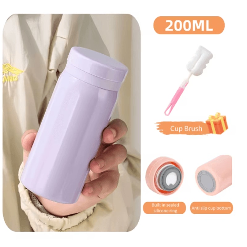 Stainless Steel Mini Thermal Water Bottle Compact Vacuum Insulated Coffee Thermos 200ml To 300ml 8