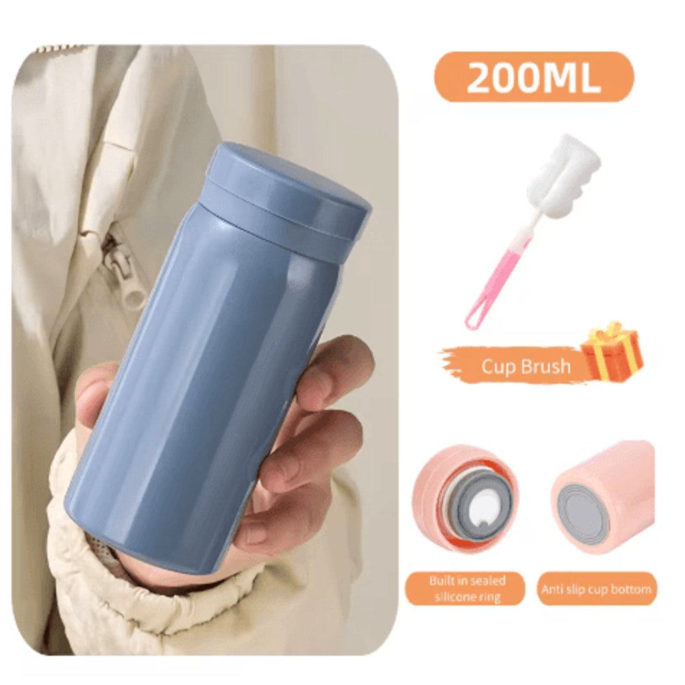 Stainless Steel Mini Thermal Water Bottle Compact Vacuum Insulated Coffee Thermos 200ml To 300ml 1