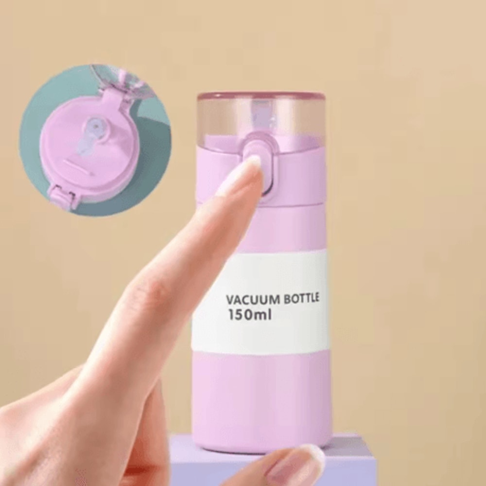 Mini Stainless Steel Thermal Water Bottle With Straw Vacuum Insulated Travel Cup For Tea And Coffee 15