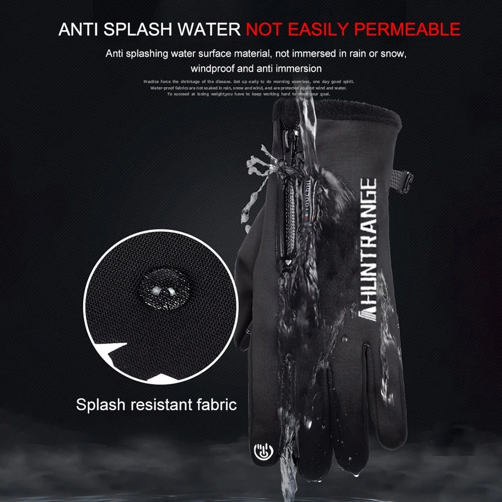 Touchscreen compatible winter gloves