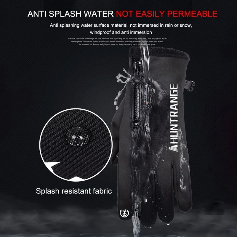 Touchscreen compatible winter gloves