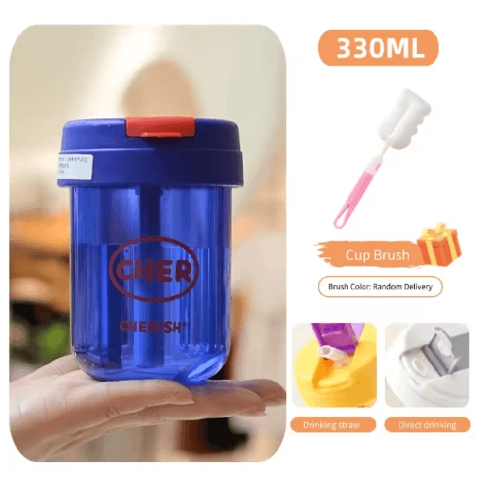 330ml Mini Kids Straw Water Bottle Cute Leakproof And Anti Fall Portable Sports Drink Cup 5