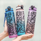 1 Liter Leopard Print Sports Water Bottle Leak Proof Large Capacity Gym And Travel Bottle 14