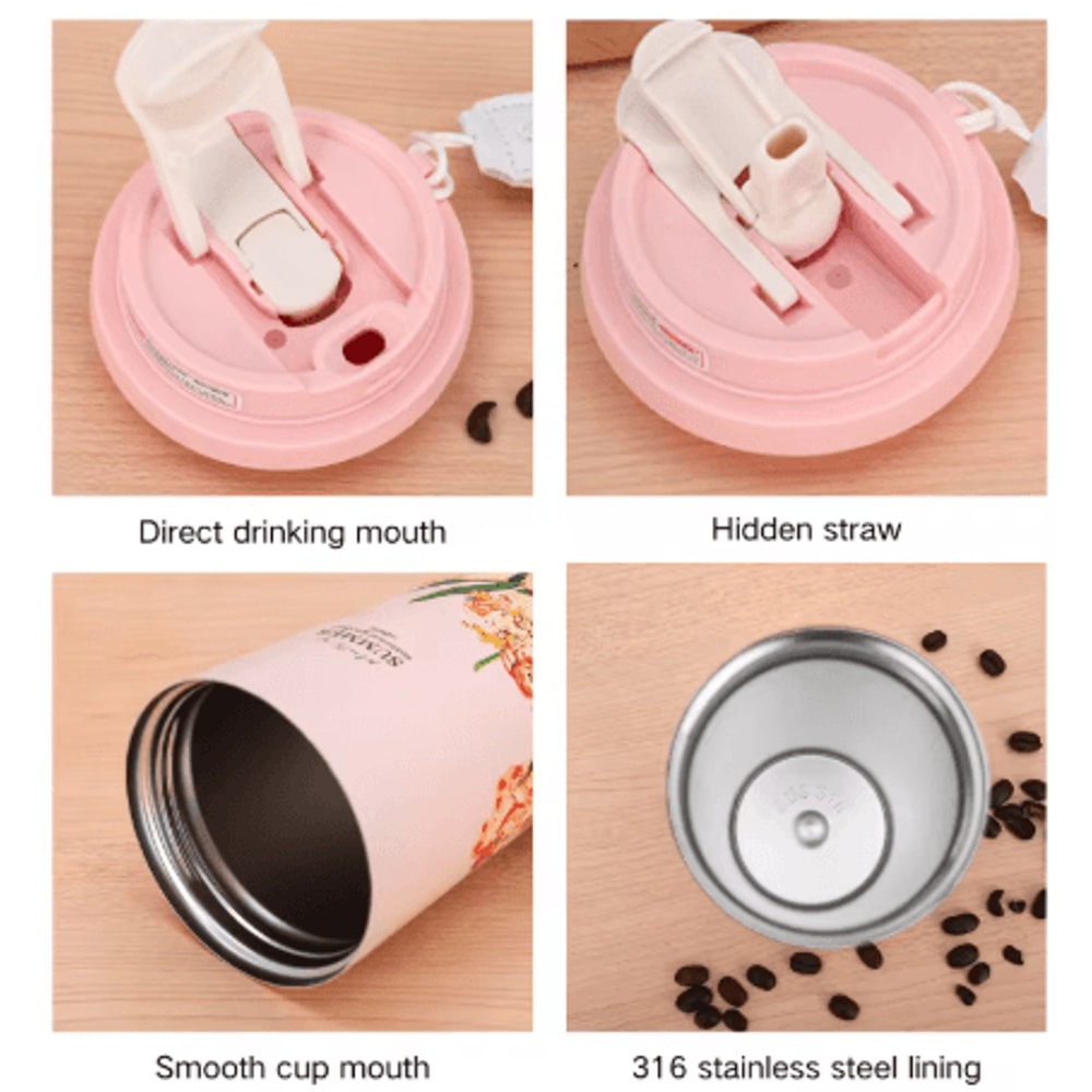 500ml Stainless Steel Thermo Coffee Mug Leak Proof Travel Car Thermos Cup For Tea And Coffee For Gi 4