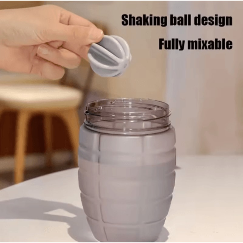 600ml Fitness Shaker Bottle High Capacity Protein Mixing Cup For Gym And Nutrition 1to 2 PC 10