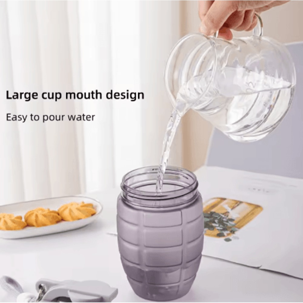 600ml Fitness Shaker Bottle High Capacity Protein Mixing Cup For Gym And Nutrition 1to 2 PC 12