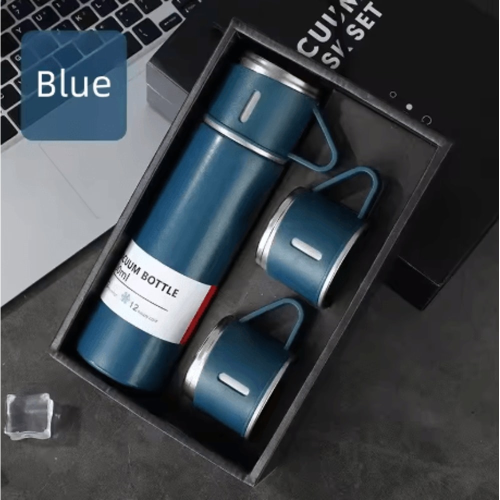 304 Stainless Steel Vacuum Insulated Water Bottle 500ml Business Style Travel Thermal Coffee Mug 2