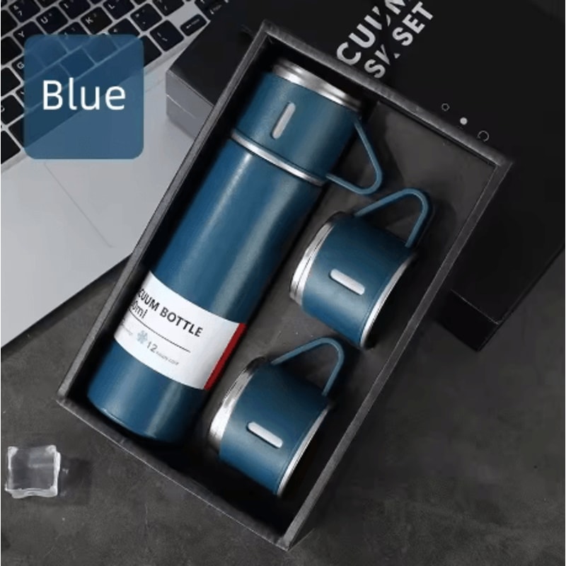 304 Stainless Steel Vacuum Insulated Water Bottle 500ml Business Style Travel Thermal Coffee Mug 2