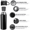 304 Stainless Steel Vacuum Insulated Water Bottle 500ml Business Style Travel Thermal Coffee Mug 5