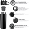 304 Stainless Steel Vacuum Insulated Water Bottle 500ml Business Style Travel Thermal Coffee Mug 5