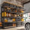 5 Tier Heavy Duty Garage Shelving Unit 2000lbs Industrial Storage Rack Matte Black 72W X 36D X 16H 2