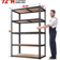 5 Tier Heavy Duty Garage Shelving Unit 2000lbs Industrial Storage Rack Matte Black 72W X 36D X 16H 3