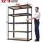 5 Tier Heavy Duty Garage Shelving Unit 2000lbs Industrial Storage Rack Matte Black 72W X 36D X 16H 3