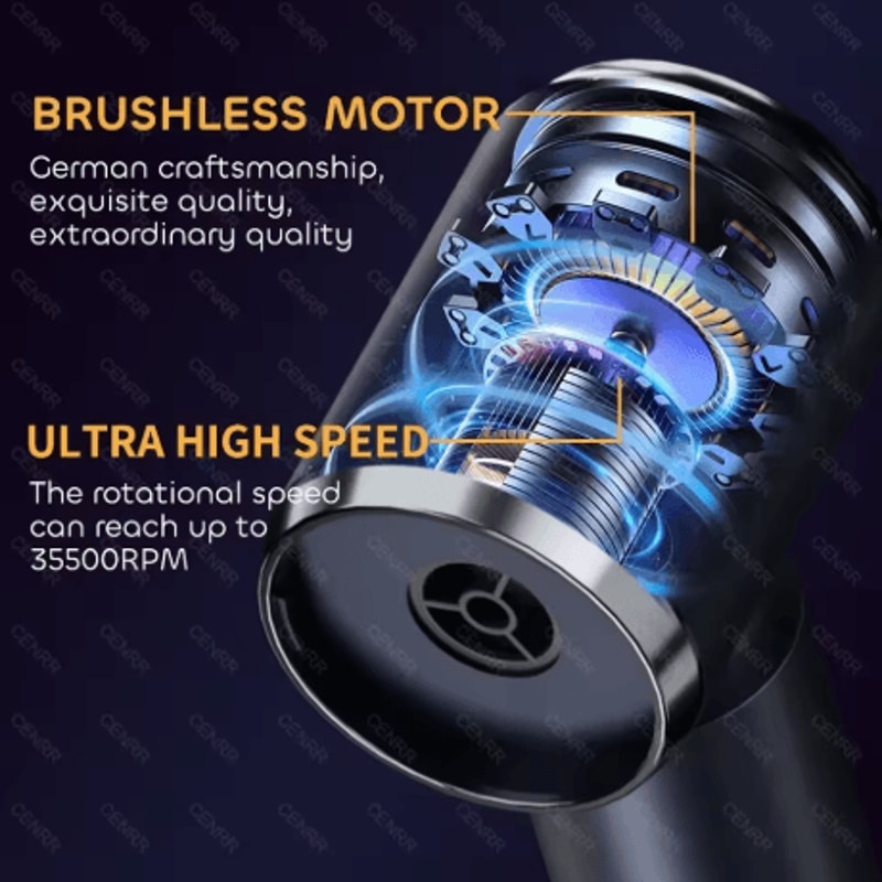 CENRR High Power Cordless Car Vacuum Cleaner Strong Suction Handheld Wireless Cleaning Machine 8