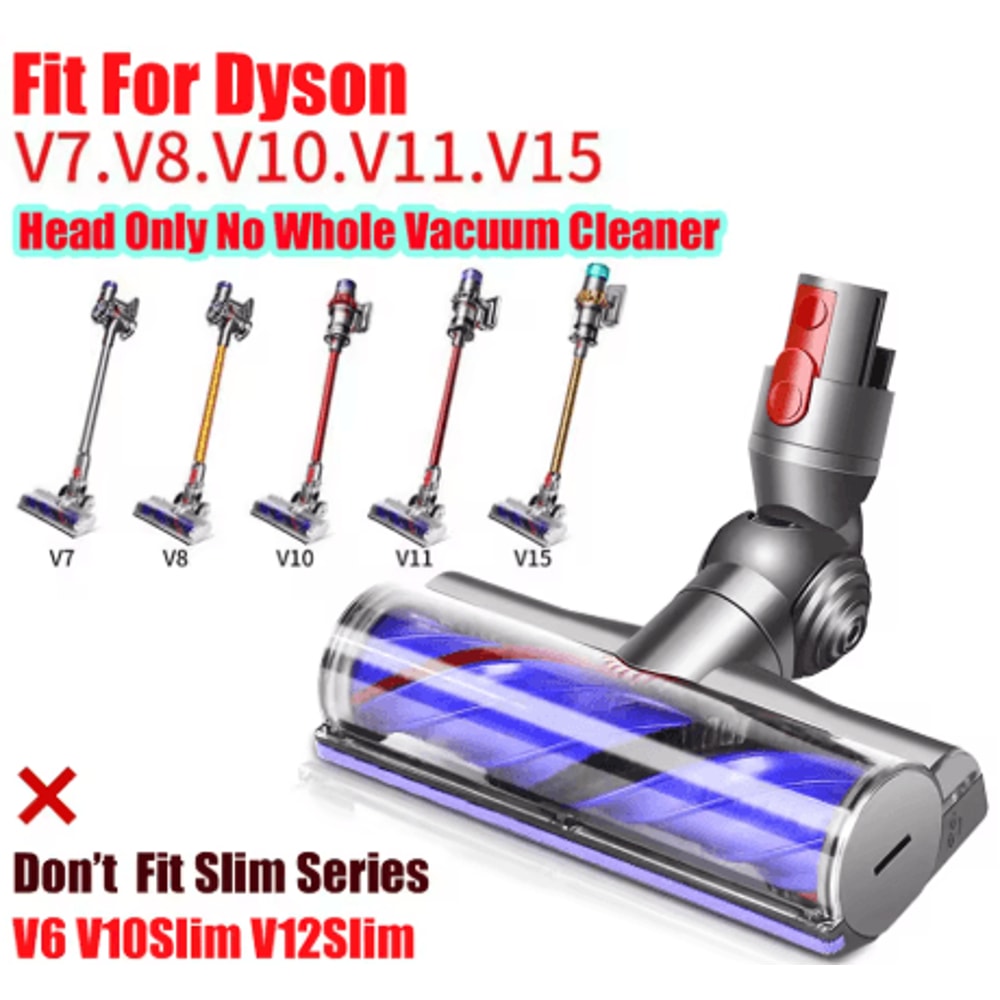 Anti Entanglement Direct Drive Cleaner Head For Dyson V7 V8 V10 V11 V15 Motorized Brush Turbine Too 5