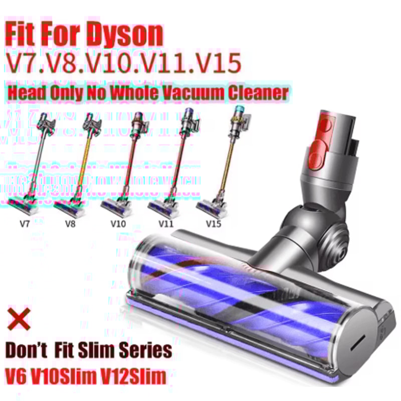 Anti Entanglement Direct Drive Cleaner Head For Dyson V7 V8 V10 V11 V15 Motorized Brush Turbine Too 5