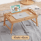 Folding Multifunctional Bed Tray Table Breakfast Dessert And Laptop Desk With Reading Rack 1