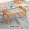 Folding Multifunctional Bed Tray Table Breakfast Dessert And Laptop Desk With Reading Rack 3