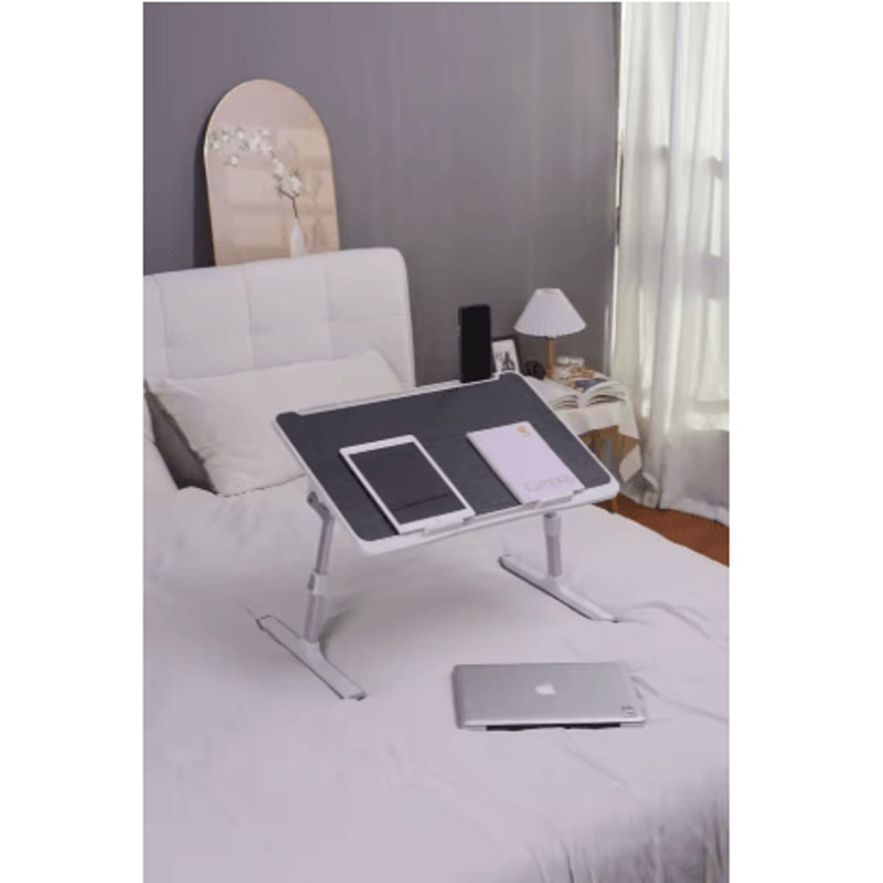 Foldable Adjustable Laptop Bed Tray Table Height And Angle Adjustable Desk For Bed Sofa And Floor 1