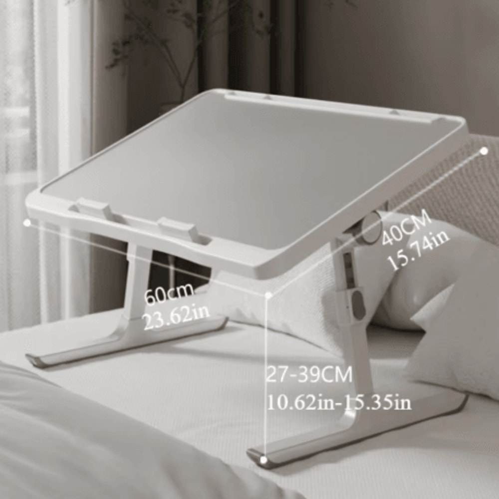 Foldable Adjustable Laptop Bed Tray Table Height And Angle Adjustable Desk For Bed Sofa And Floor 0