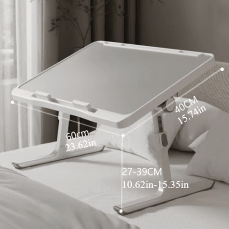 Foldable Adjustable Laptop Bed Tray Table Height And Angle Adjustable Desk For Bed Sofa And Floor 0