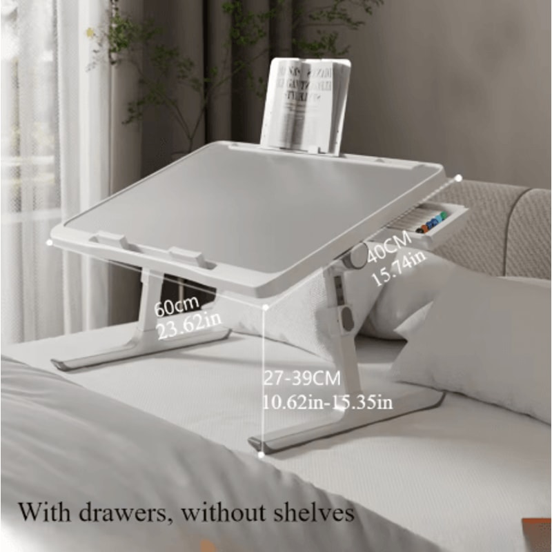 Foldable Adjustable Laptop Bed Tray Table Height And Angle Adjustable Desk For Bed Sofa And Floor 6