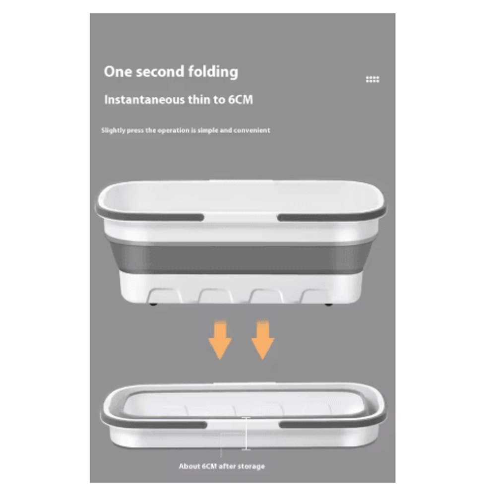 Portable Folding Silicone Bucket Large Capacity Rectangular Mop And Car Wash Water Bucket 5