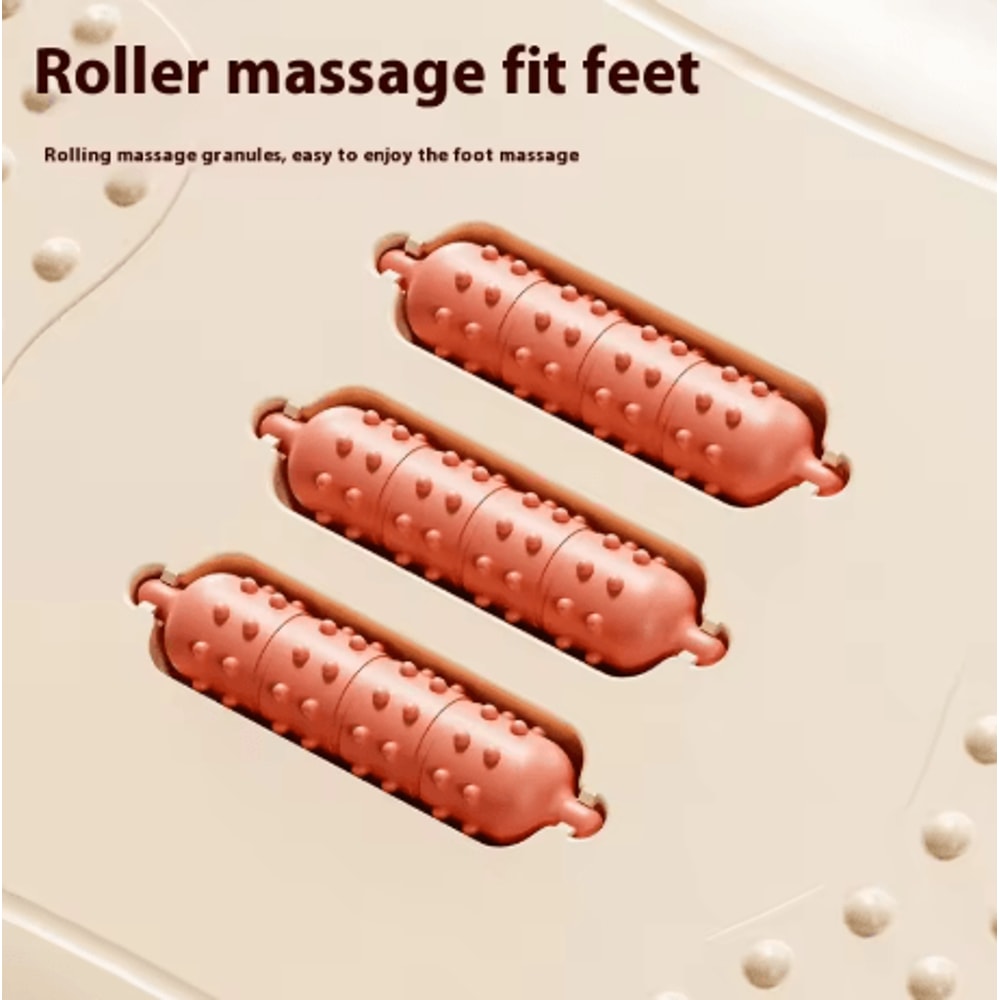 Calebeard Ergonomic Under Desk Footrest Adjustable Foot Stool With Massage Rollers For Home And Off 2