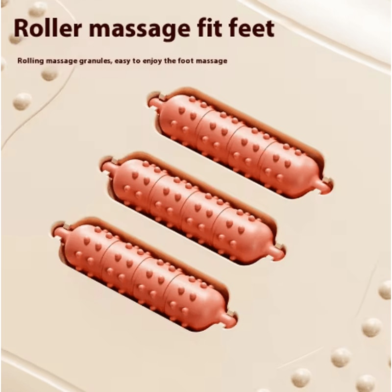 Calebeard Ergonomic Under Desk Footrest Adjustable Foot Stool With Massage Rollers For Home And Off 2