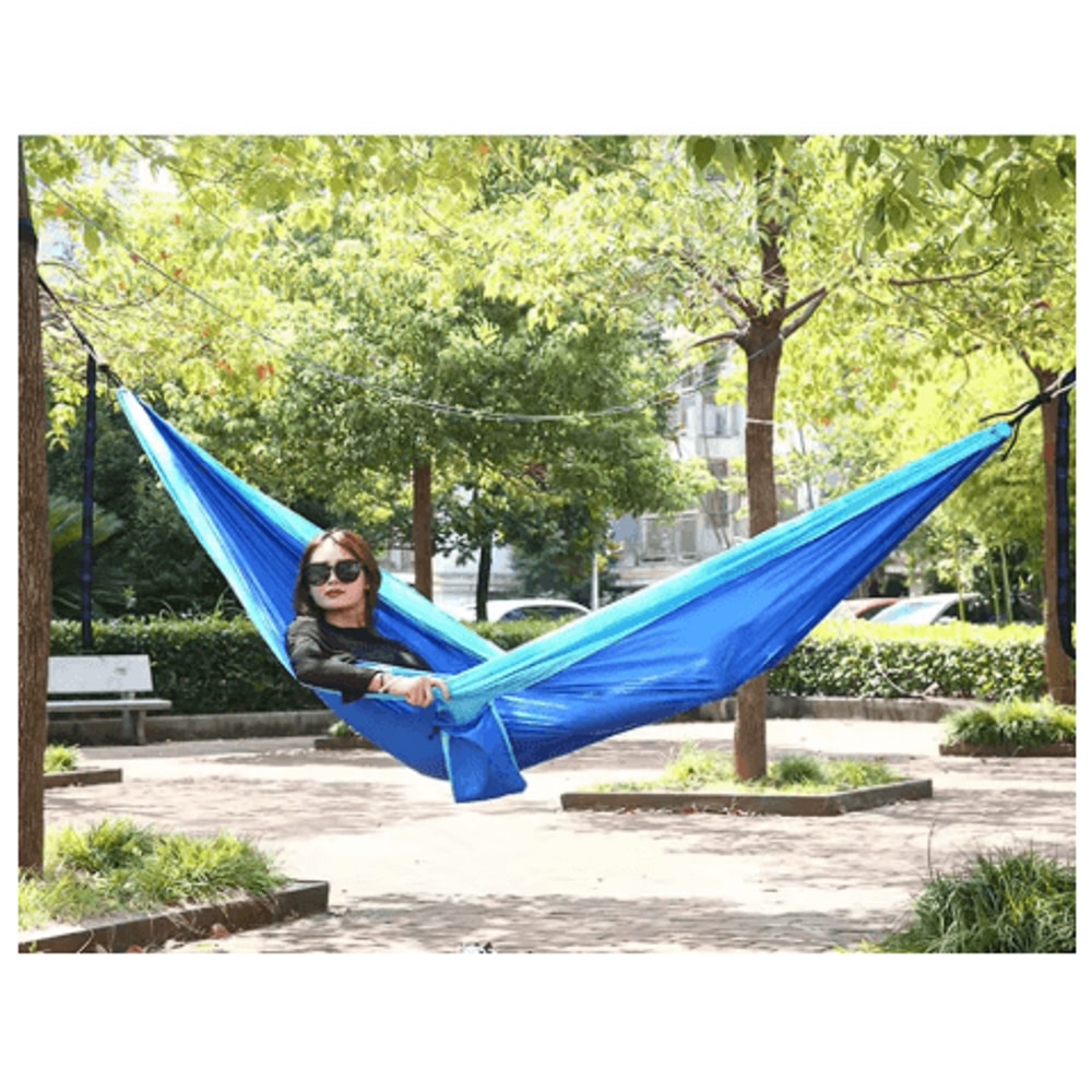 Ultra Light Camping Hammock 300kg Heavy Duty Parachute Nylon Travel Hammock For Outdoor And Indoor 9