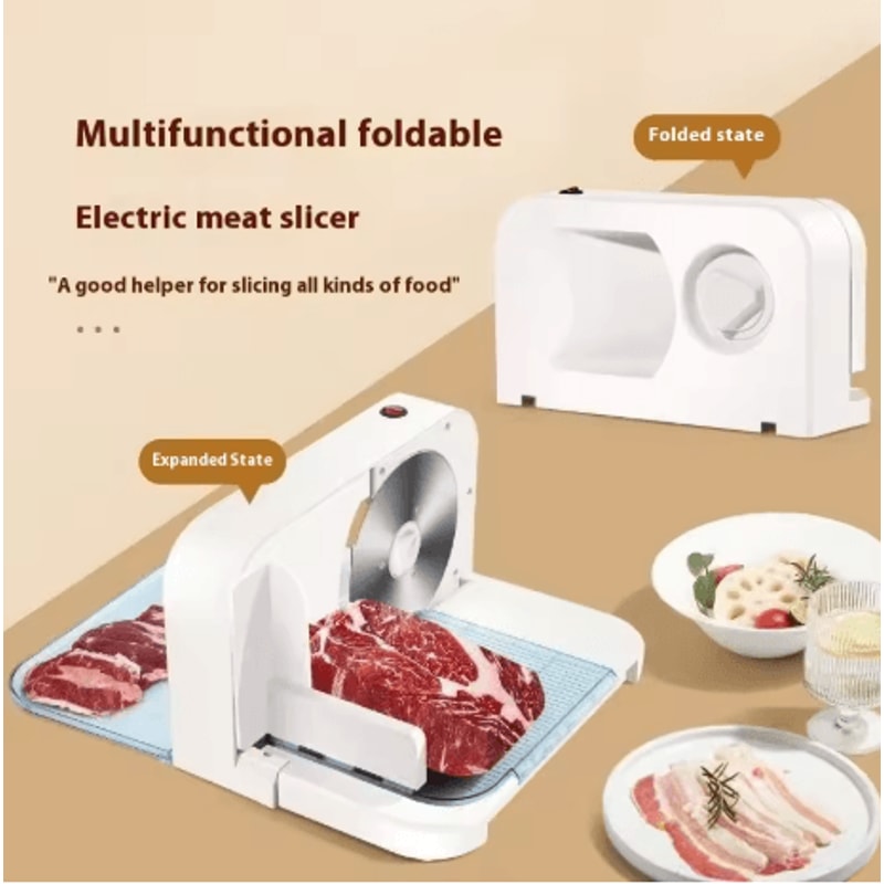 Electric Lamb Roll Meat Slicer Compact Household And Commercial Beef Slicing Machine 0