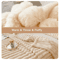 250GSM Soft Fluffy Throw Blanket Warm Decorative Striped Blanket For Bed Nap And Winter Comfort 8