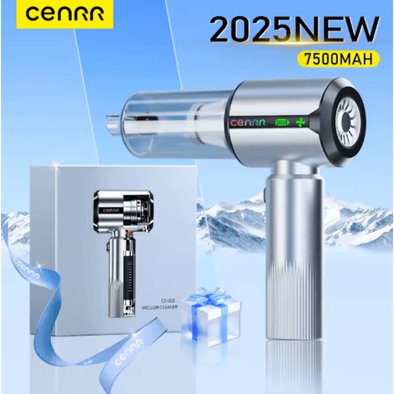 CENRR High Power Cordless Car Vacuum Cleaner Portable Handheld Vacuum With Strong Suction And Dust 7