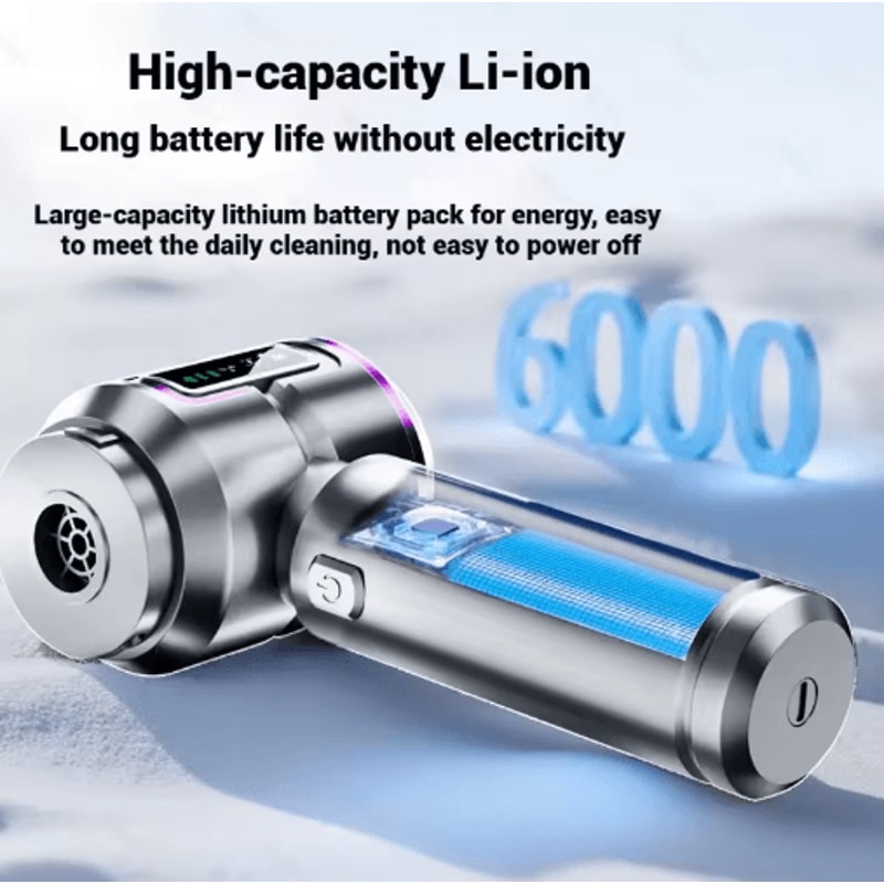 Mini Cordless Car Vacuum Cleaner 998000PA Powerful Handheld Vacuum And Blower For Home And Auto 5