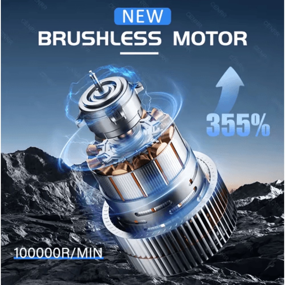 Mini Cordless Car Vacuum Cleaner 998000PA Powerful Handheld Vacuum And Blower For Home And Auto 6