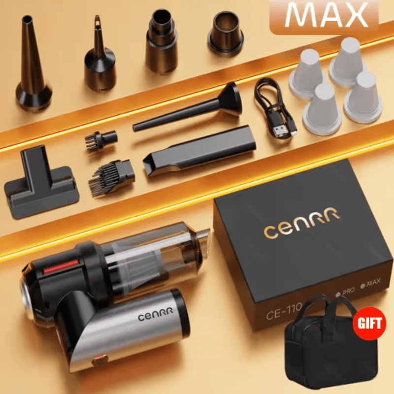 CENRR 998000PA Mini Cordless Car Vacuum Cleaner Portable Handheld Powerful Cleaner For Car And Home 4