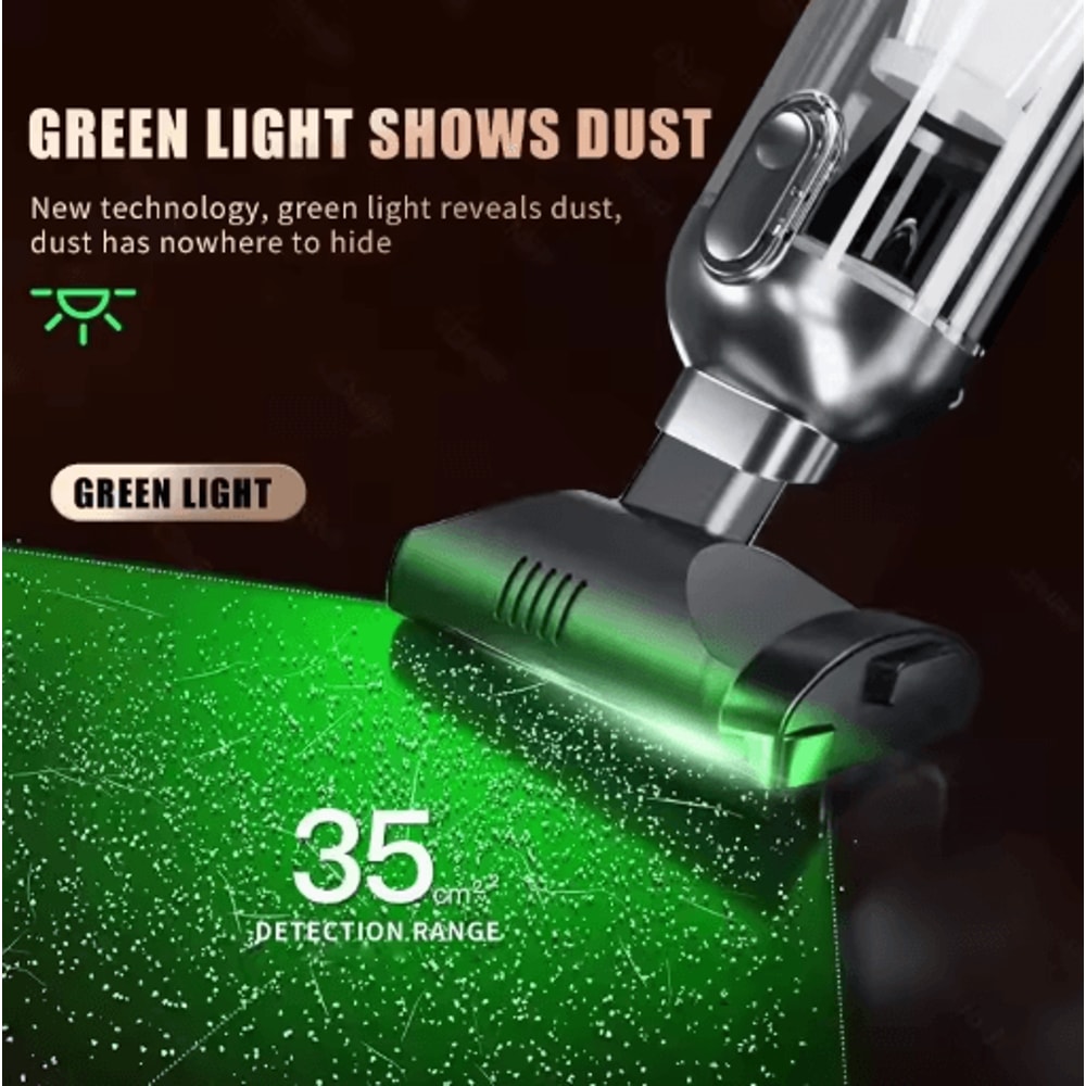 CENRR 998000PA Cordless Car Vacuum Cleaner Handheld Wireless Vacuum With Dust Display Lamp And Air 9