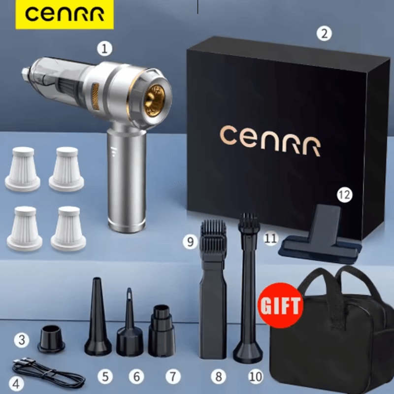 CENRR Cordless Handheld Car Vacuum Cleaner Powerful Portable Wireless Cleaner For Home And Auto 1