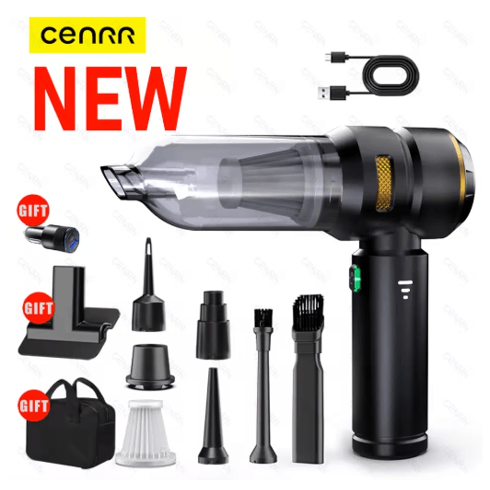 CENRR Cordless Handheld Car Vacuum Cleaner Powerful Portable Wireless Cleaner For Home And Auto 0