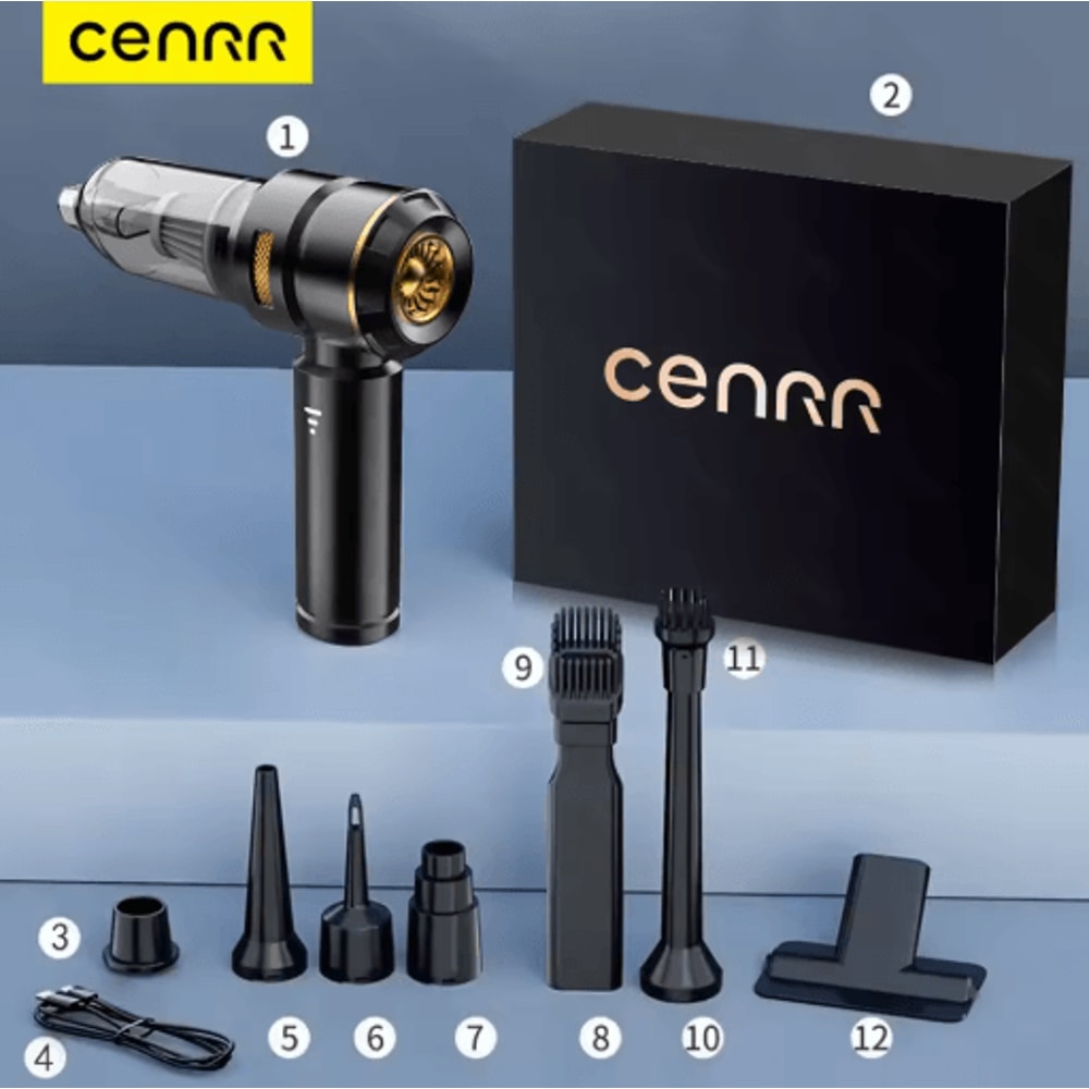 CENRR Cordless Handheld Car Vacuum Cleaner Powerful Portable Wireless Cleaner For Home And Auto 7