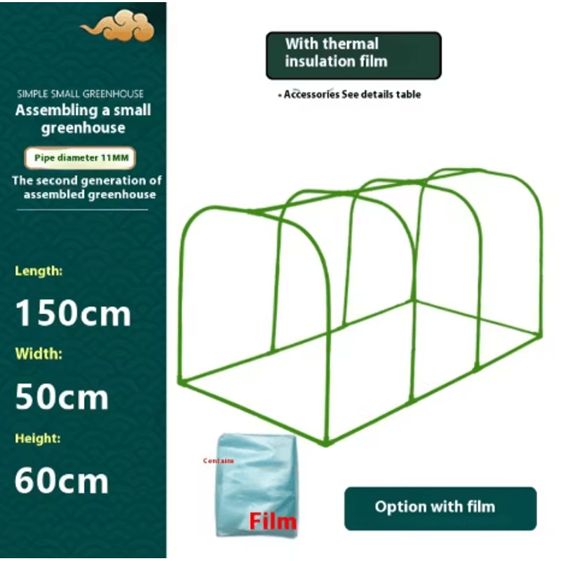 Winter Plant Protection Greenhouse Square Insulated Warm Shed For Balcony And Courtyard Vegetables 14