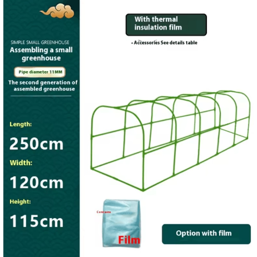 Winter Plant Protection Greenhouse Square Insulated Warm Shed For Balcony And Courtyard Vegetables 2