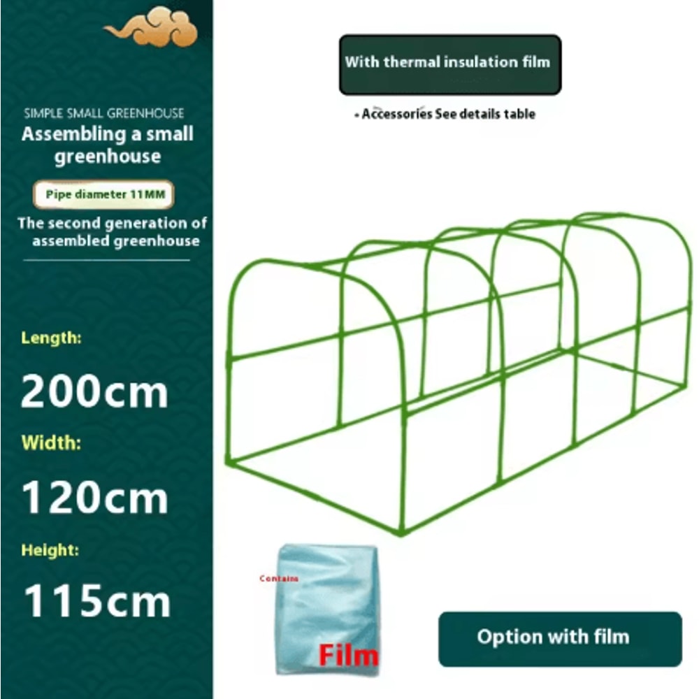 Winter Plant Protection Greenhouse Square Insulated Warm Shed For Balcony And Courtyard Vegetables 3