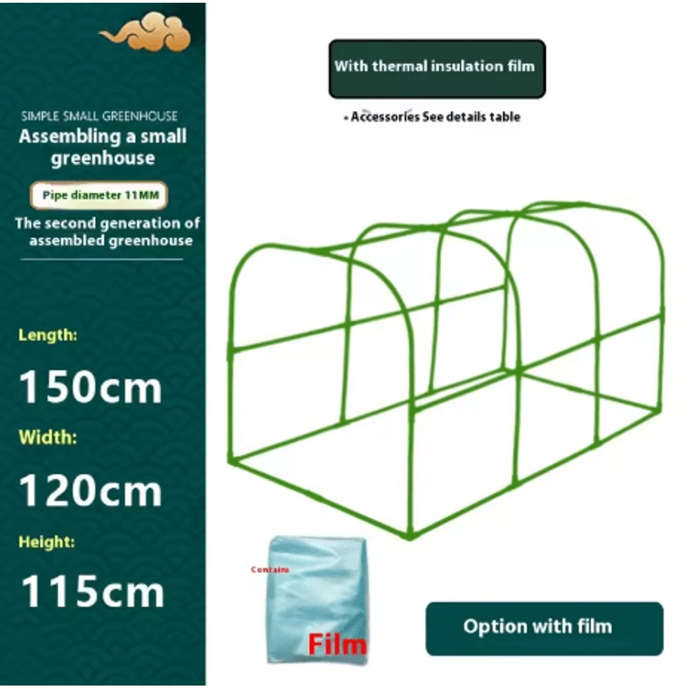 Winter Plant Protection Greenhouse Square Insulated Warm Shed For Balcony And Courtyard Vegetables 4