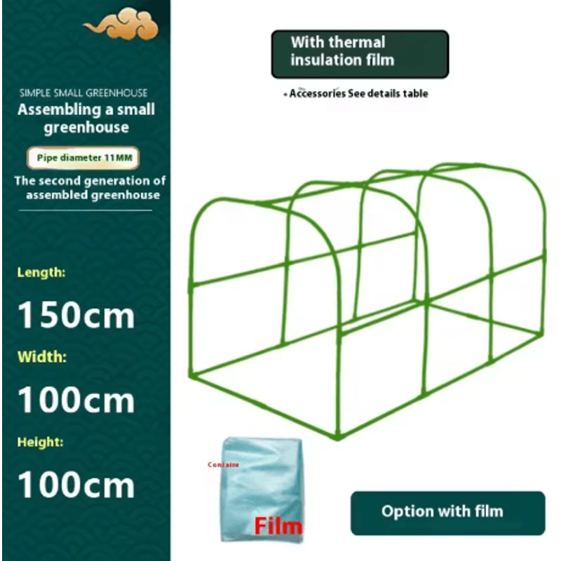 Winter Plant Protection Greenhouse Square Insulated Warm Shed For Balcony And Courtyard Vegetables 7