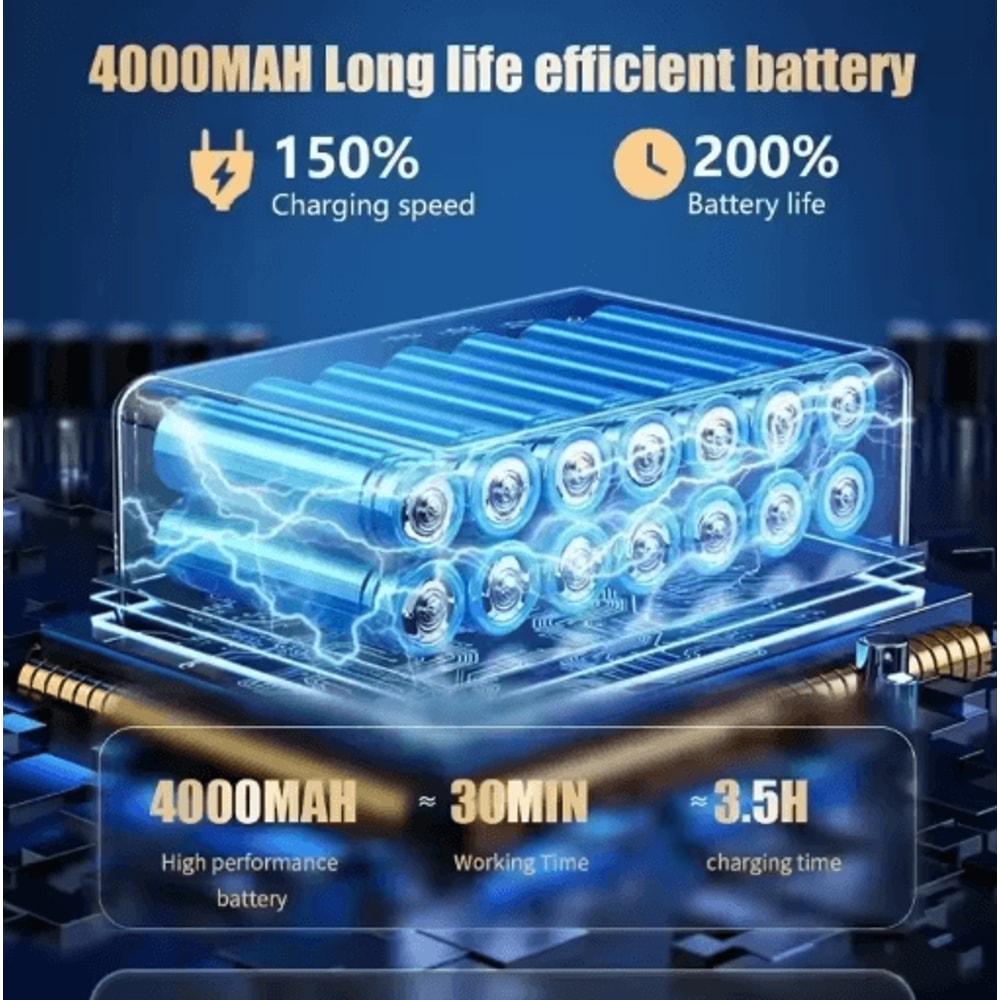 CENRR 98000PA Mini Cordless Car Vacuum Cleaner Powerful Handheld Wireless Portable Cleaner 11