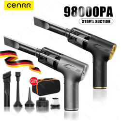 cenrr 98000pa mini cordless car vacuum cleaner powerful handheld wireless portable cleaner